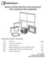 INSTALLATION INSTRUCTION BOOKLET FOR CURTAIN FIRE DAMPERS