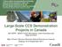 Large-Scale CCS Demonstration Projects in Canada