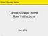 Global Supplier Portal User Instructions