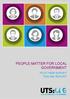 PEOPLE MATTER FOR LOCAL GOVERNMENT PILOT NSW SURVEY TOPLINE REPORT