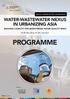 PROGRAMME WATER-WASTEWATER NEXUS IN URBANIZING ASIA BUILDING CAPACITY FOR MONITORING WATER QUALITY RISKS NEXUS OBSERVATORY WORKSHOP