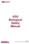 ASU Biological Safety Manual