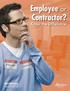 Employee or Contractor? Know the Difference