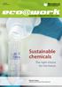 Sustainable chemicals. The right choice for the future. Sustainable reading from the Oeko-Institut