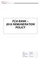 FCA BANK 2016 REMUNERATION POLICY
