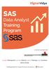 SAS. Data Analyst Training Program. [Since 2009] 21,347+ Participants 10,000+ Brands Trainings 45+ Countries. In exclusive association with