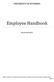 UNIVERSITY OF WYOMING. Employee Handbook. Revision Date 3/23/17