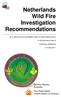 Netherlands Wild Fire Investigation Recommendations