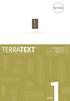 TERRATEXT SUSTAINABILITY 1.2 POLYESTERS 1.3 BIO-BASED 1.4. one