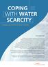 COPING WITH WATER SCARCITY BACKGROUND. UN-Water Thematic Initiatives. A strategic issue and priority for system-wide action