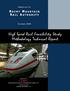 High Speed Rail Feasibility Study Methodology Technical Report