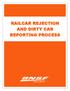 RAILCAR REJECTION AND DIRTY CAR REPORTING PROCESS