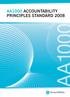 AA1000 ACCOUNTABILITY PRINCIPLES STANDARD 2008