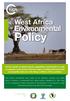 West Africa. Environmental. Policy