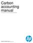 Carbon accounting manual