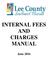 INTERNAL FEES AND CHARGES MANUAL