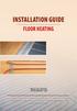 Installation Guide. Floor heating. Vodoley CO