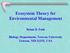 Ecosystem Theory for Environmental Management