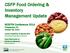 CSFP Food Ordering & Inventory Management Update