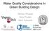 Water Quality Considerations In Green Building Design