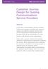 Customer Journey Design for Guiding Communications Service Providers