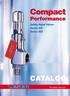 Compact CATALOG. Performance. Safety Relief Valves Series 437 Series 459. The-Safety-Valve.com
