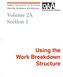 Using the Work Breakdown Structure