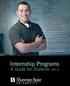 Internship Programs. A Guide for Students