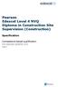 Pearson Edexcel Level 4 NVQ Diploma in Construction Site Supervision (Construction)