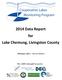 2014 Data Report for Lake Chemung, Livingston County