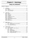 Chapter 6 Hydrology TABLE OF CONTENTS CHAPTER 6 - HYDROLOGY