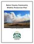 Baker County Community Wildfire Protection Plan. Dry Gulch Fire Halfway Oregon, Sept 2015