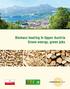 Biomass heating in Upper Austria Green energy, green jobs