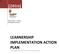 LEARNERSHIP IMPLEMENTATION ACTION PLAN