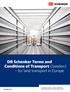 DB Schenker Terms and Conditions of Transport (Sweden) for land transport in Europe
