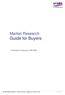 Market Research Guide for Buyers. Framework reference: RM1086