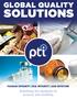 GLOBAL QUALITY SOLUTIONS PACKAGE INTEGRITY SEAL INTEGRITY LEAK DETECTION