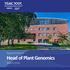 Appointment of. Head of Plant Genomics