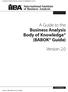 A Guide to the Business Analysis Body of Knowledge (BABOK Guide) Version 2.0