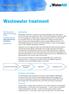 Wastewater treatment. Technical brief. Introduction. Collection and storage