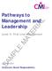 Pathways to Management and Leadership SAMPLE MATERIAL. Level 3: First Line Management. Unit 3018V1. Corporate Social Responsibility