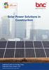 Solar Power Solutions in Construction