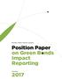 Nordic Public Sector Issuers: Position Paper on Green Bonds Impact Reporting. October