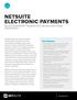 NETSUITE ELECTRONIC PAYMENTS Securely Automate EFT Payments and Collections with a Single Global Solution