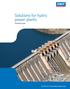 Solutions for hydro power plants Machined seals