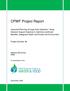 Research Highlights CPWF Project Report. CPWF Project Report