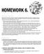 HOMEWORK 6. PROJECT WORK READINGS