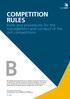 COMPETITION RULES. Rules and procedures for the management and conduct of the skill competitions