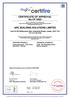 CERTIFICATE OF APPROVAL No CF 5403 ARC BUILDING SOLUTIONS LIMITED