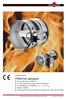 FR90 fire dampers. Sizes 100 mm to 800 mm For universal use with a wide range of applications Fire classification: EI 30/60/90 (v e